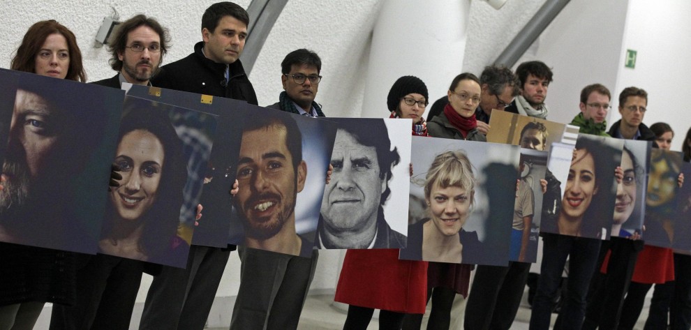 Greenpeace, i volti degli Artic30 a Varsavia