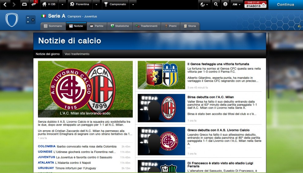 Football Manager 2014 tra allenatori e mercato