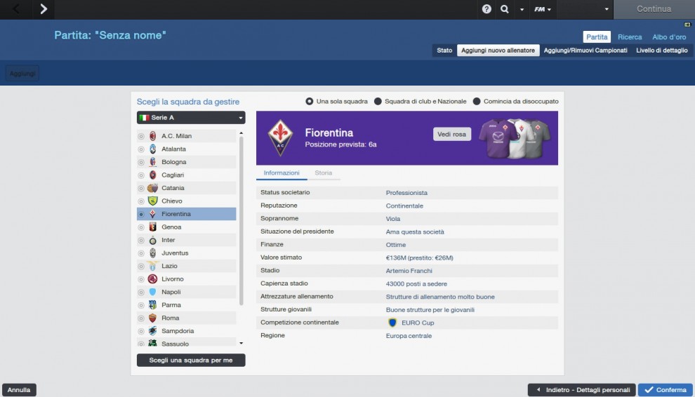 Football Manager 2014 tra allenatori e mercato