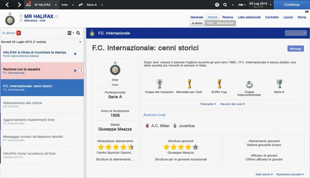 Football Manager 2014 tra allenatori e mercato