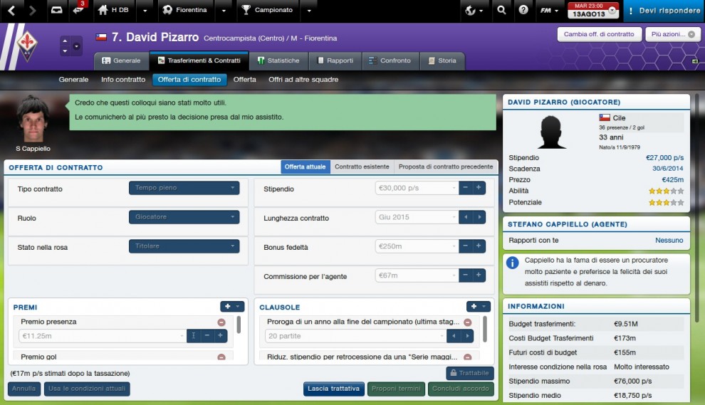 Football Manager 2014 tra allenatori e mercato
