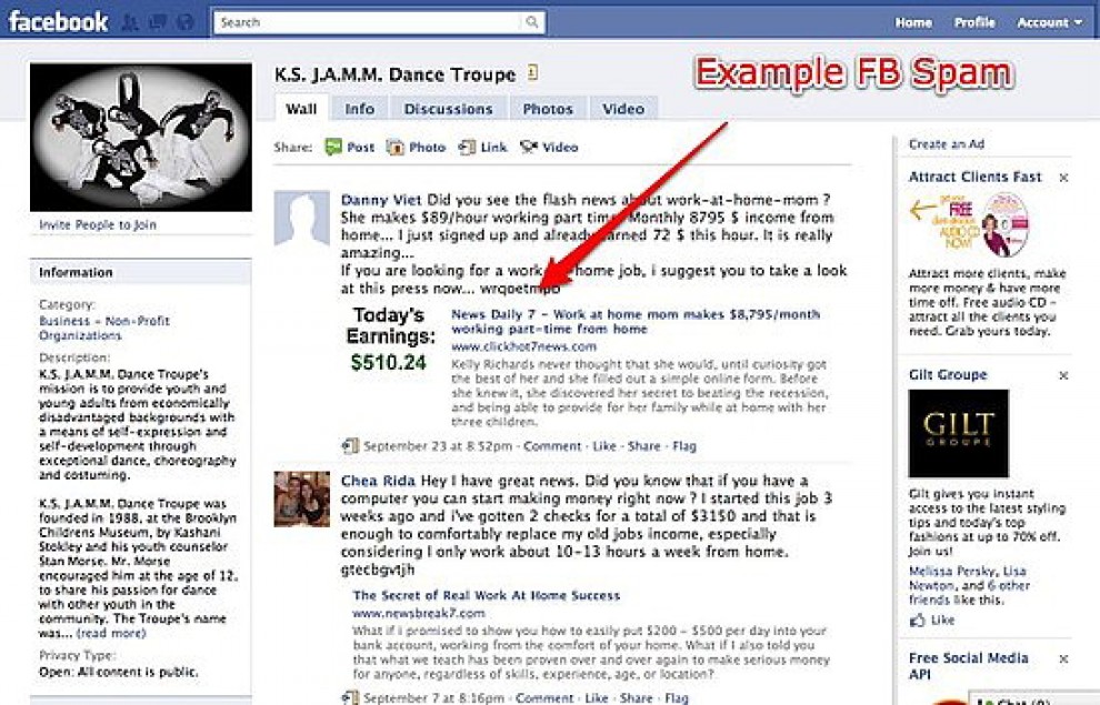 Social media, boom dello spam