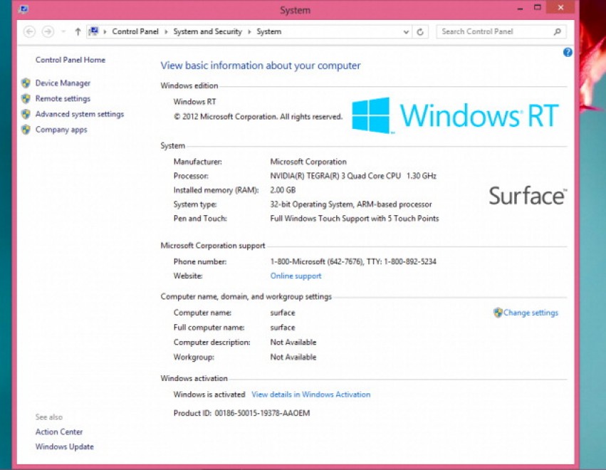 Windows RT, vita breve