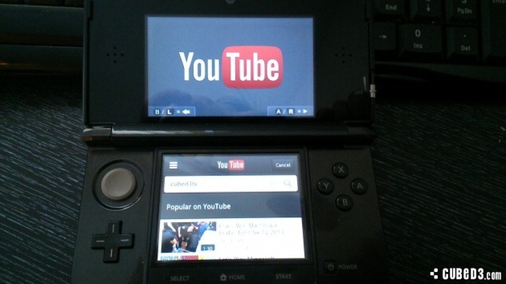 Youtube arriva sul Nintendo 3DS