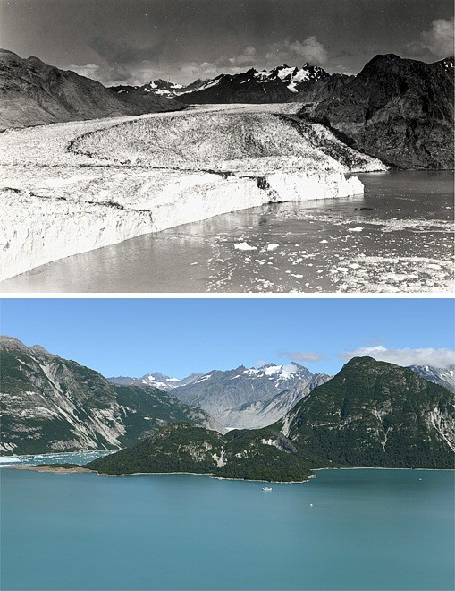 Alaska, il ritiro dei ghiacciai: il fotoconfronto
