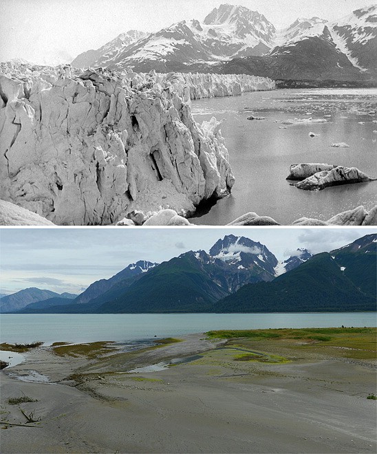 Alaska, il ritiro dei ghiacciai: il fotoconfronto