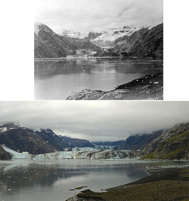 Alaska, il ritiro dei ghiacciai: il fotoconfronto
