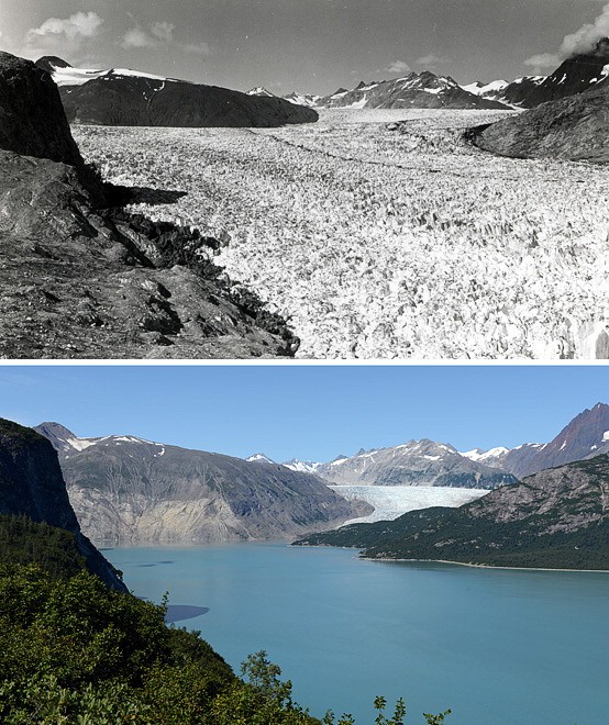 Alaska, il ritiro dei ghiacciai: il fotoconfronto