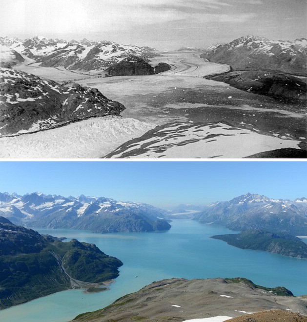 Alaska, il ritiro dei ghiacciai: il fotoconfronto