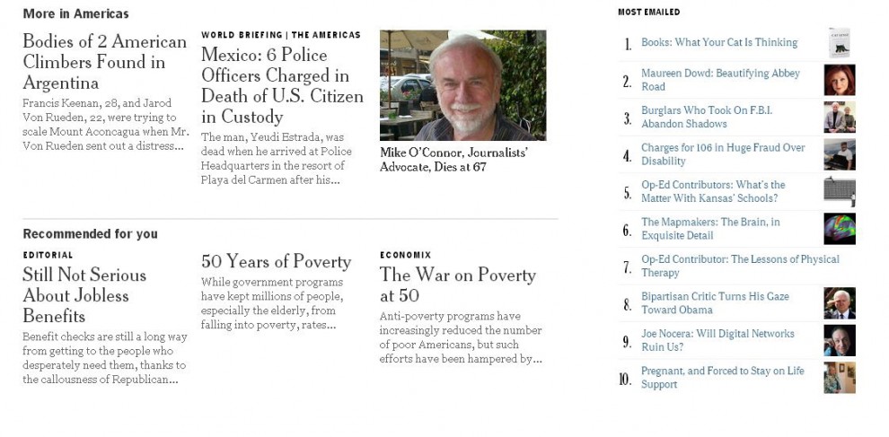 Il restyling del New York Times: le novit&agrave;