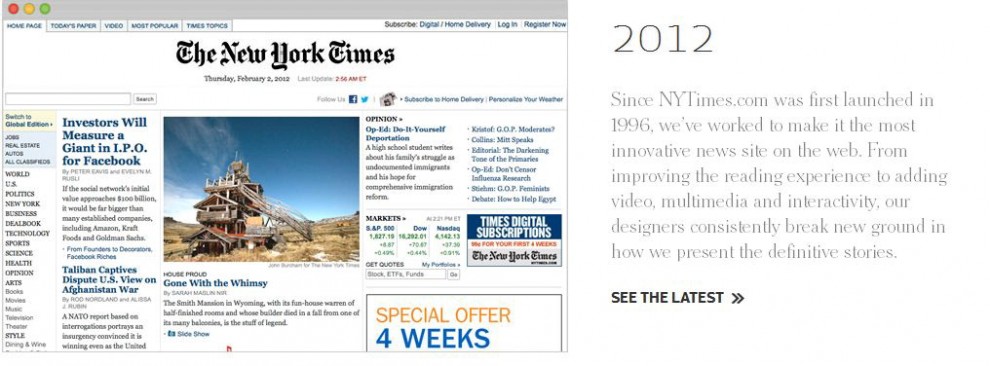 Il restyling del New York Times: le novit&agrave;