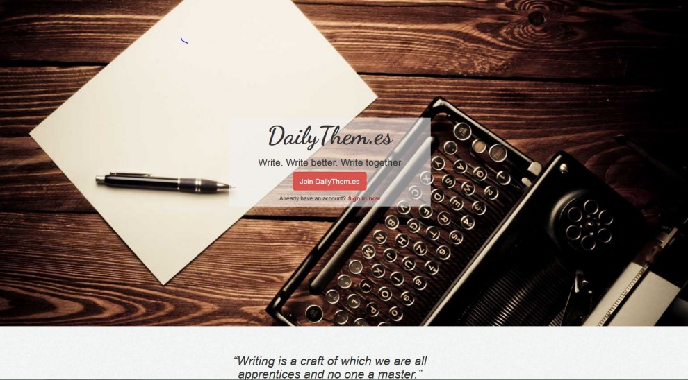 Scrivere &egrave; social, ecco Dailythem.es