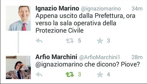 #Sottomarino, ironia Twitter sul nubifragio a Roma