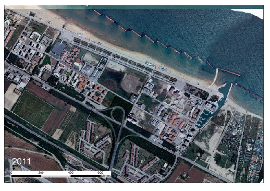 Coste urbanizzate a rischio idrogeologico, prima e dopo