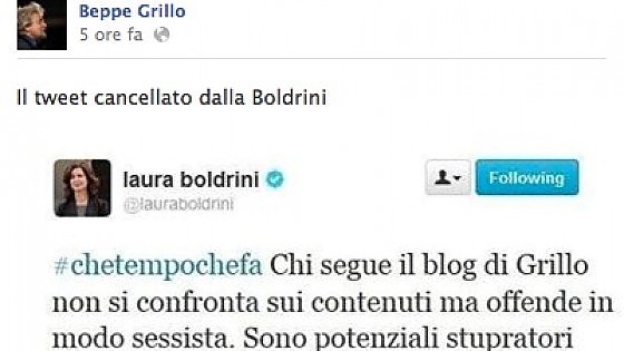 Boldrini-Messora, il giallo del tweet. Lo staff della Presidente: "E' un falso"