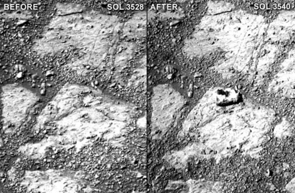 Marte, risolto il giallo della roccia misteriosa