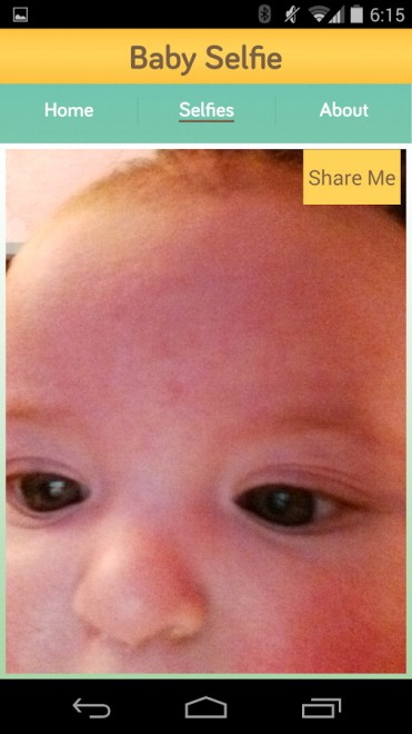 Baby Selfie, la app che insegna ai bambini
