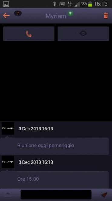 Dustapp, la chat "a scomparsa"
