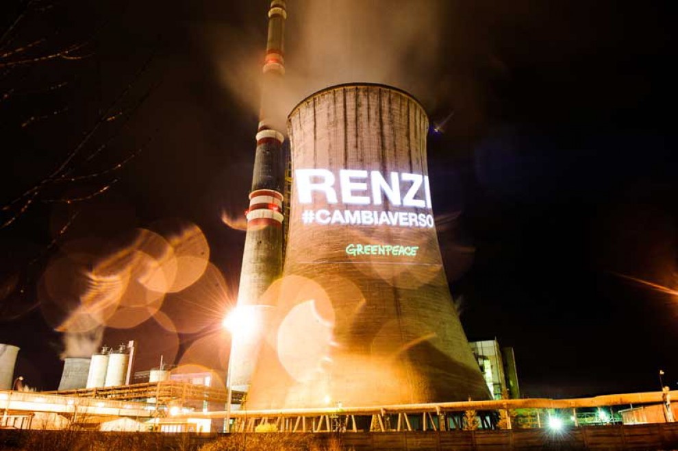 Greenpeace, tweet sulla centrale di carbone in Slovacchia: ''Renzi #cambiaverso''