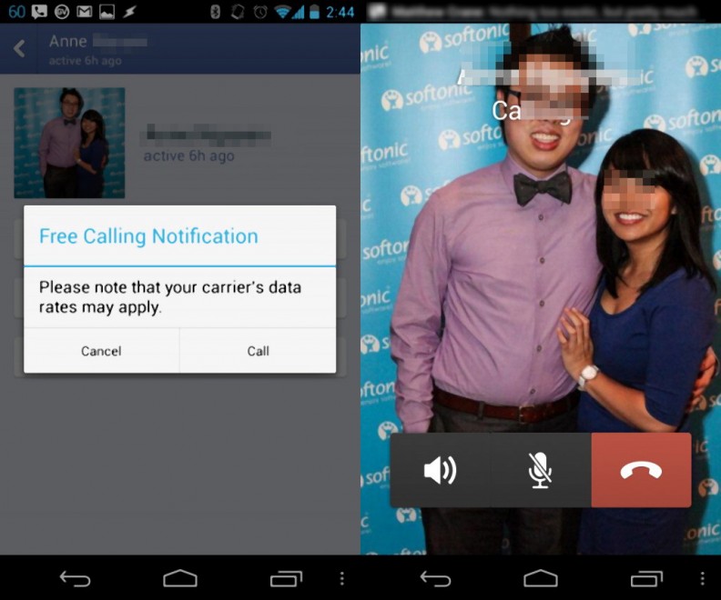 Facebook ora chiama come Skype