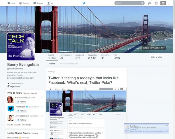 Twitter, nuovo look. Cos&igrave; simile a Facebook...