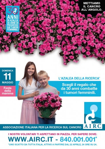 Festa della mamma con l'azalea della ricerca: da 30 anni contro i tumori