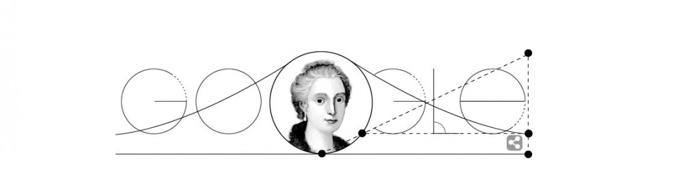 Maria Gaetana Agnesi, matematica e benefattrice: il doodle