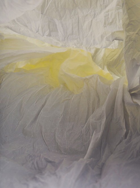 Paesaggi di plastica: i sacchetti abbandonati diventano caverne