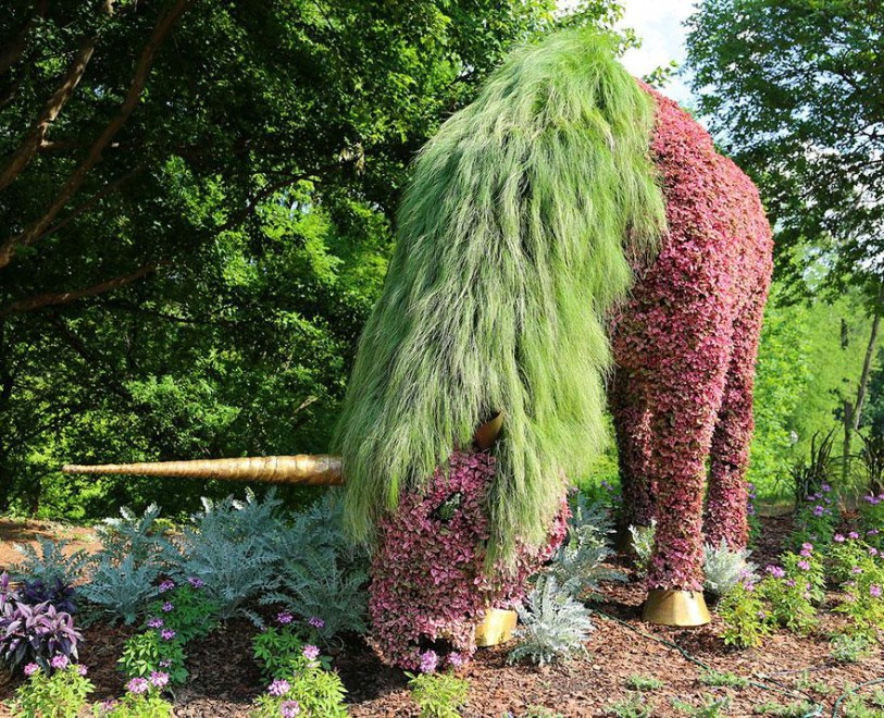 Atlanta, sculture vegetali giganti al giardino botanico