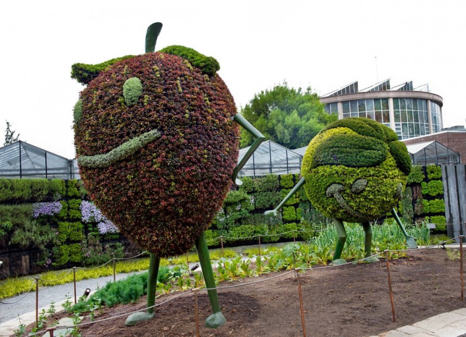 Atlanta, sculture vegetali giganti al giardino botanico