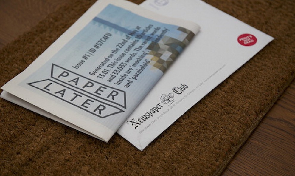 Paperlater, il giornale arriva dal web