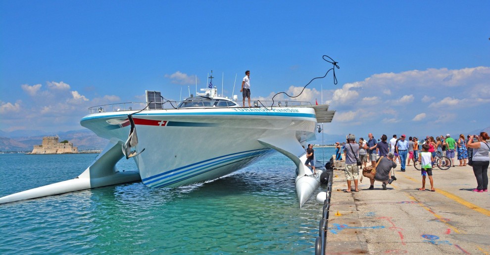 Turanor, giro in Grecia per il catamarano ecologico