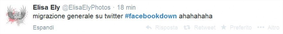 #facebookdown, tutti su Twitter