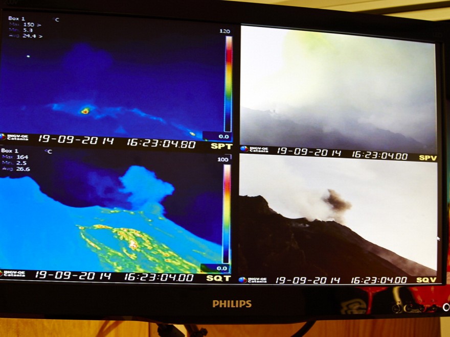 Stromboli, spettacolo notturno alla Sciara del Fuoco