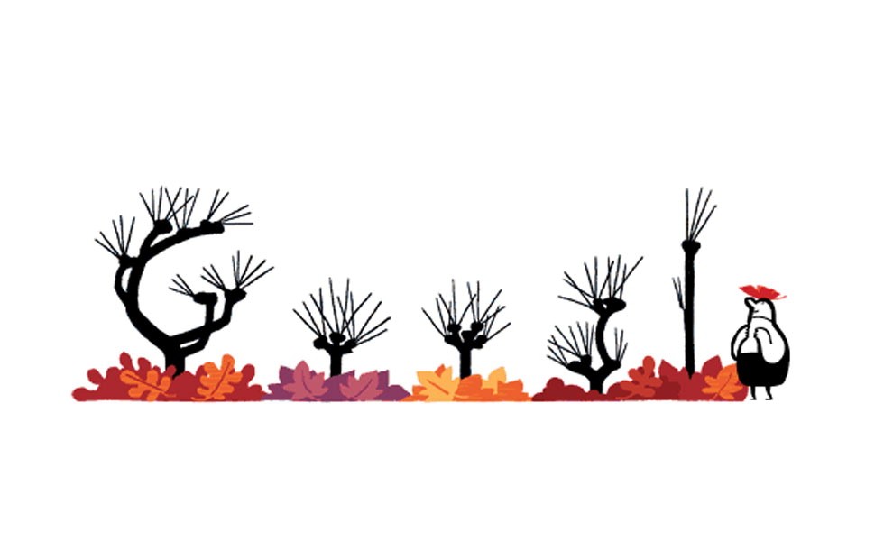 Il doodle per l'equinozio di autunno