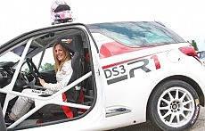 Michela Cerruti, super test  con le belve da rally