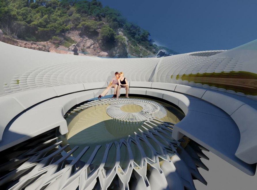 Vivere in una conchiglia: ecco la casa che trasforma le maree in energia