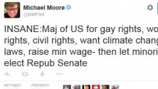 Il&nbsp; tweet di Michael Moore: "Folle la vittoria dei repubblicani"