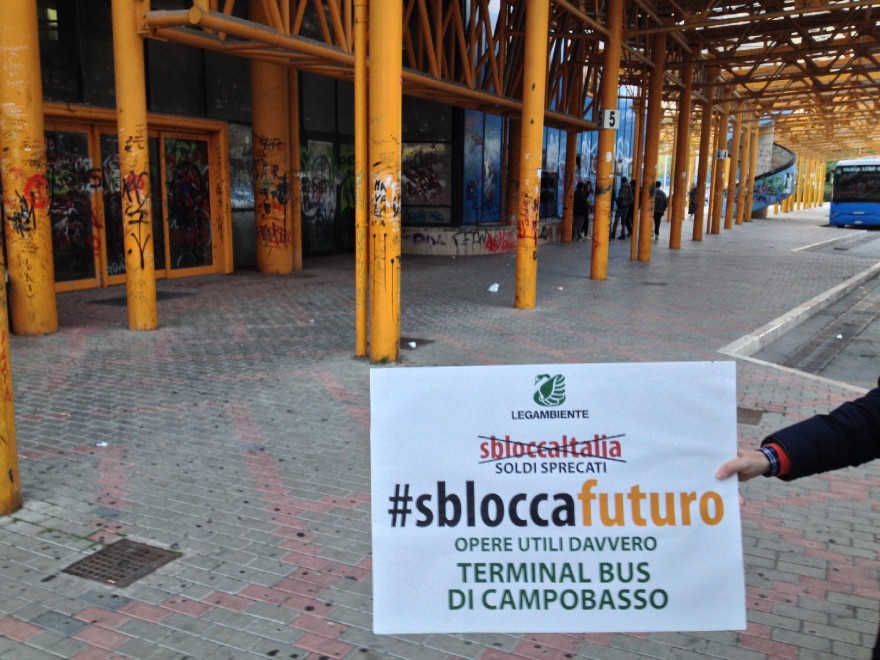 Opere utili, Legambiente lancia la campagna #sbloccafuturo