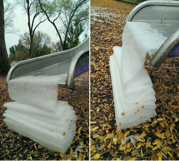 Quando ghiaccio e neve creano opere d'arte