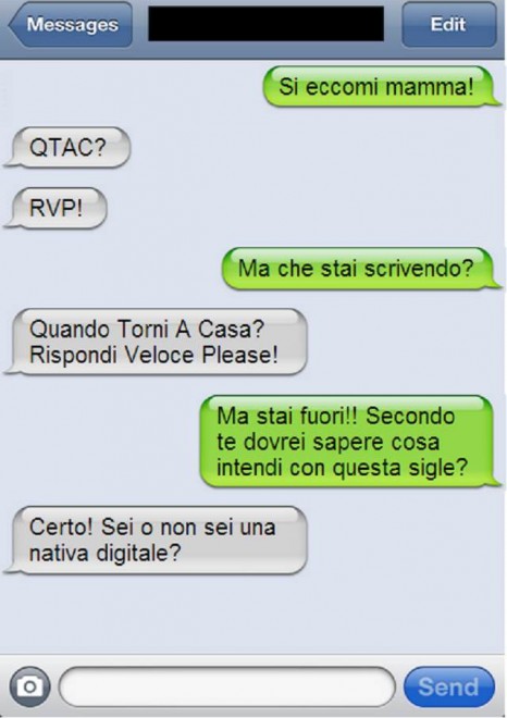 Genitori, figli ed sms: le conversazioni esilaranti