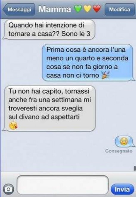 Genitori, figli ed sms: le conversazioni esilaranti