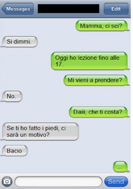Genitori, figli ed sms: le conversazioni esilaranti