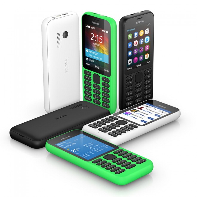 Microsoft: ecco Nokia 215, lo smartphone low cost