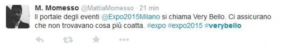 Expo 2015, ironia social sul portale VeryBello