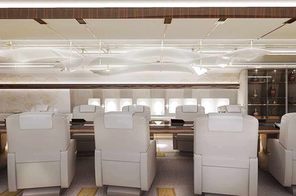 L'aereo come uno yacht: allestimento di lusso per un Boeing