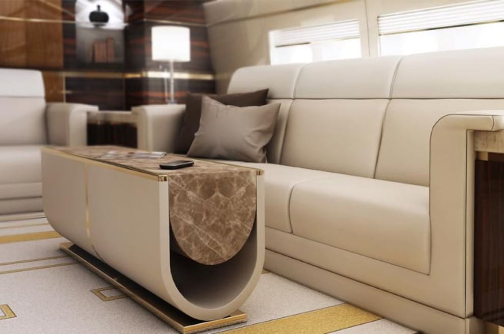 L'aereo come uno yacht: allestimento di lusso per un Boeing