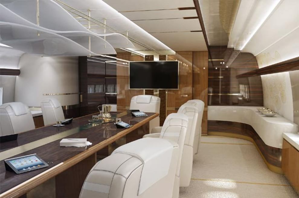 L'aereo come uno yacht: allestimento di lusso per un Boeing