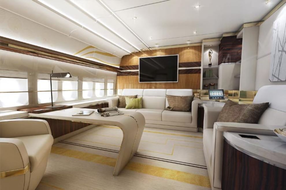 L'aereo come uno yacht: allestimento di lusso per un Boeing