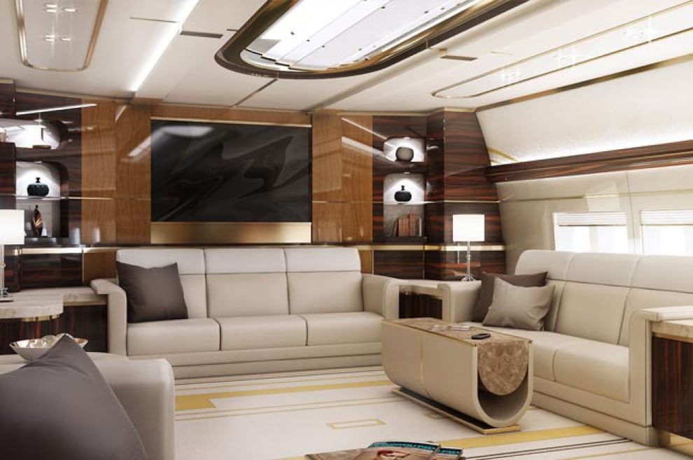 L'aereo come uno yacht: allestimento di lusso per un Boeing